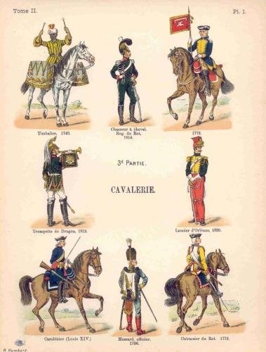 Les uniformes de l&apos;armee Francaise 1690-1894. Tome II