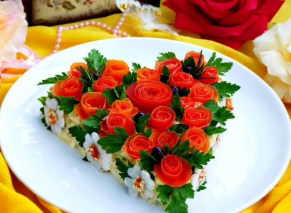 САЛАТ &quot;РОЗОВЫЙ БЛЮЗ&quot;