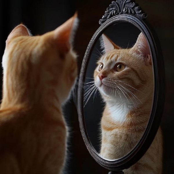 Кот и зеркало