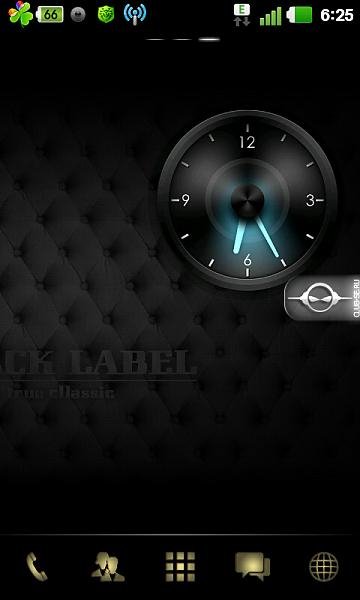 Black Label v.1.0 GO launcher EX theme by XR