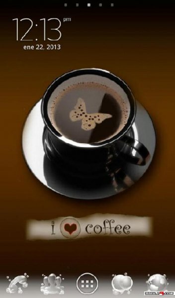 I love coffee GO launcher EX theme