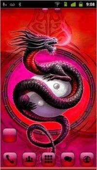 Yin-Yang Dragon GO launcher EX theme v.1