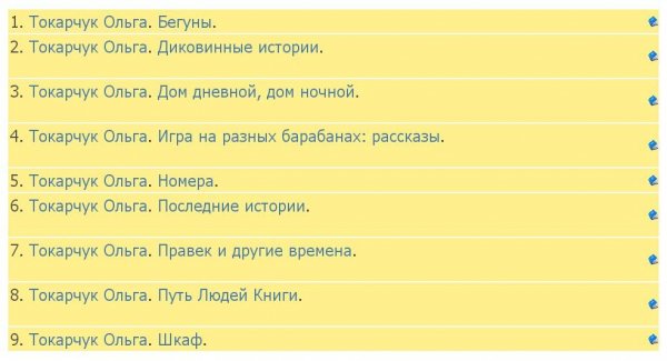 Токарчук Ольга