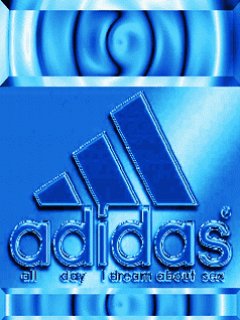 Neon adidas blue