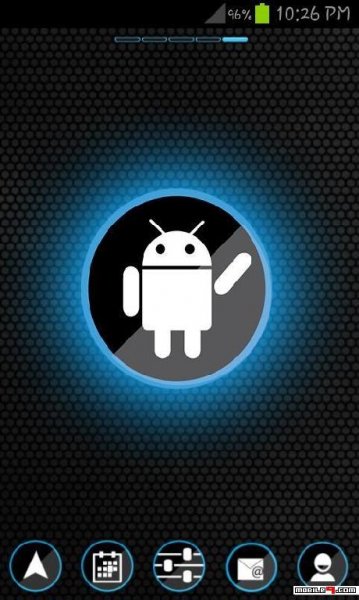 Trance Blue GO launcher EX theme