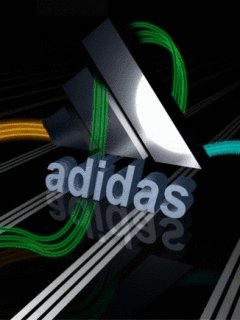 Neon adidas анимация