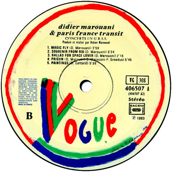 Didier Marouani &amp;amp;  Paris France Transit - Disc 1 Side B
