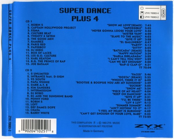 Various Artists - Super Dance Plus 4 (CD 1)_1993_CD-Rip