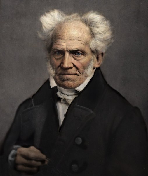 Arthur Schopenhauer colorized