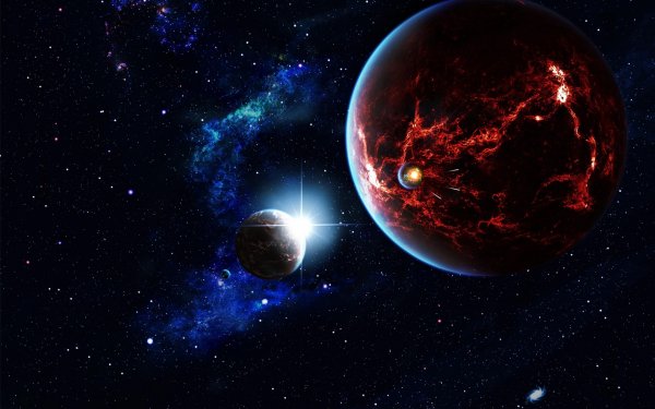 космос планеты вселенная звёзды