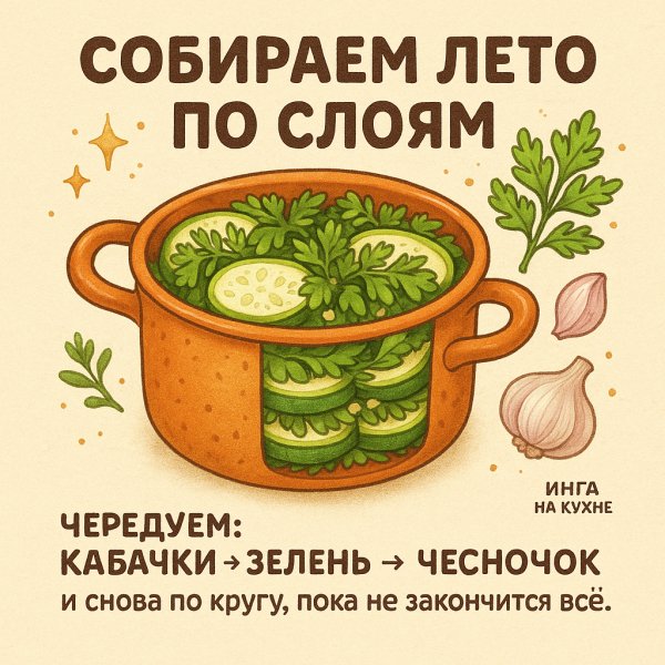Укладываем овощи слоями