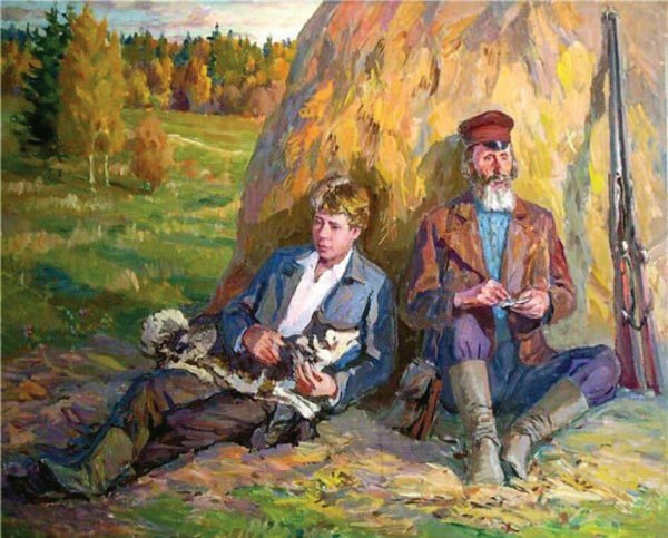Закружилась листва золотая, художник Кулагин Б.П