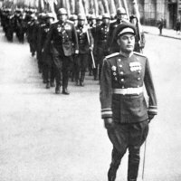 Генерал-майор Брежнев на 1-м Параде Победы. Москва 1945 г.