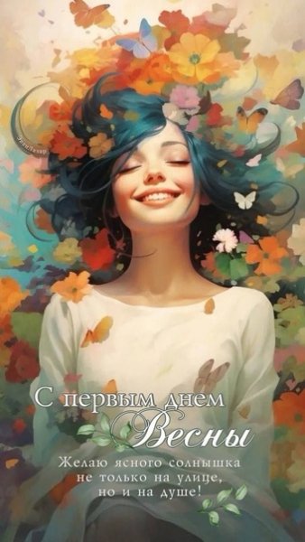 Поздравляю с первым днём весны!