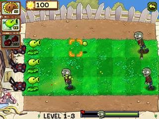 Plants vs Zombies Samsung 240x400 Сенсор