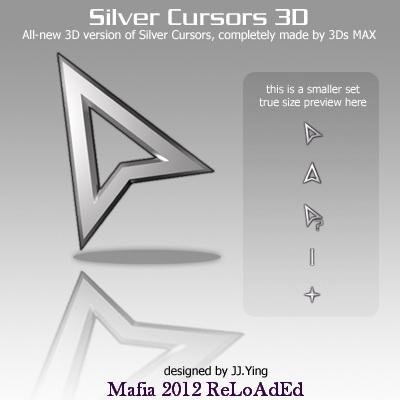 silver cursors 3d