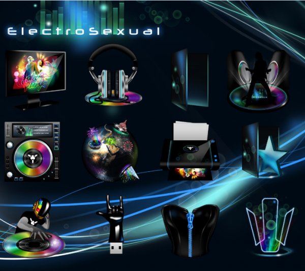 7tsp Electro Sexual Icon Pack w10 20h1 20h2