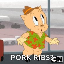 Asustado-porky