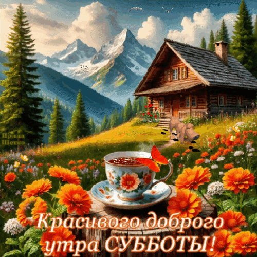 Анимированная открытка доброе утро
