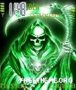 animated green scull