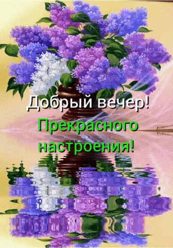 Анимированная открытка добрый вечер (15)