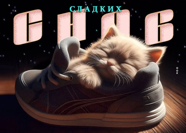 Анимированная открытка сладких снов (1)