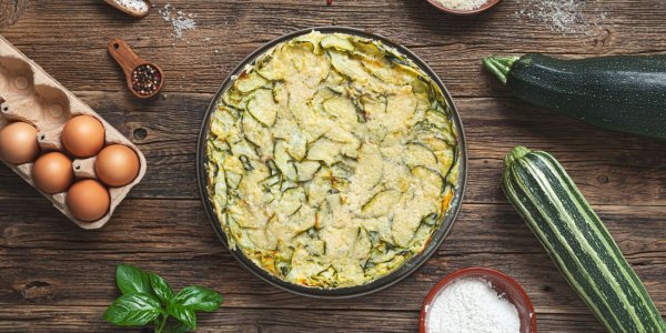 Невидимый кабачковый пирог