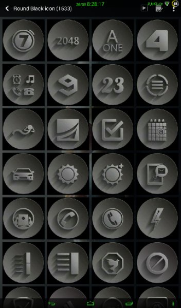Round Black icon
