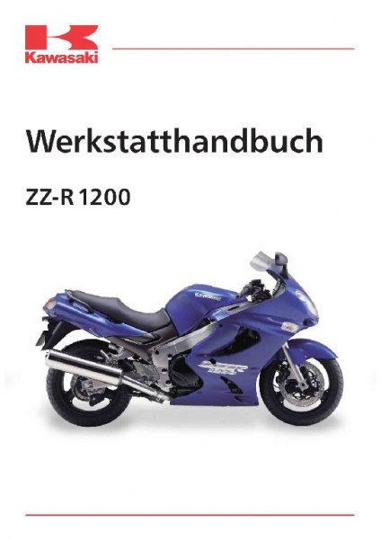Kawasaki ZZR1200 &apos;03 Service Manual (German)