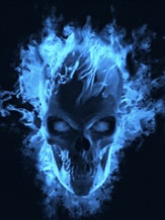 Neon skull анимация