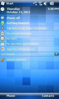 Blue Squares wqvga
