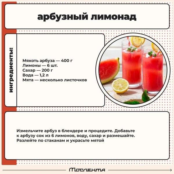 Арбузный лимонад