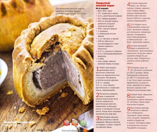 Закрытый мясной пирог