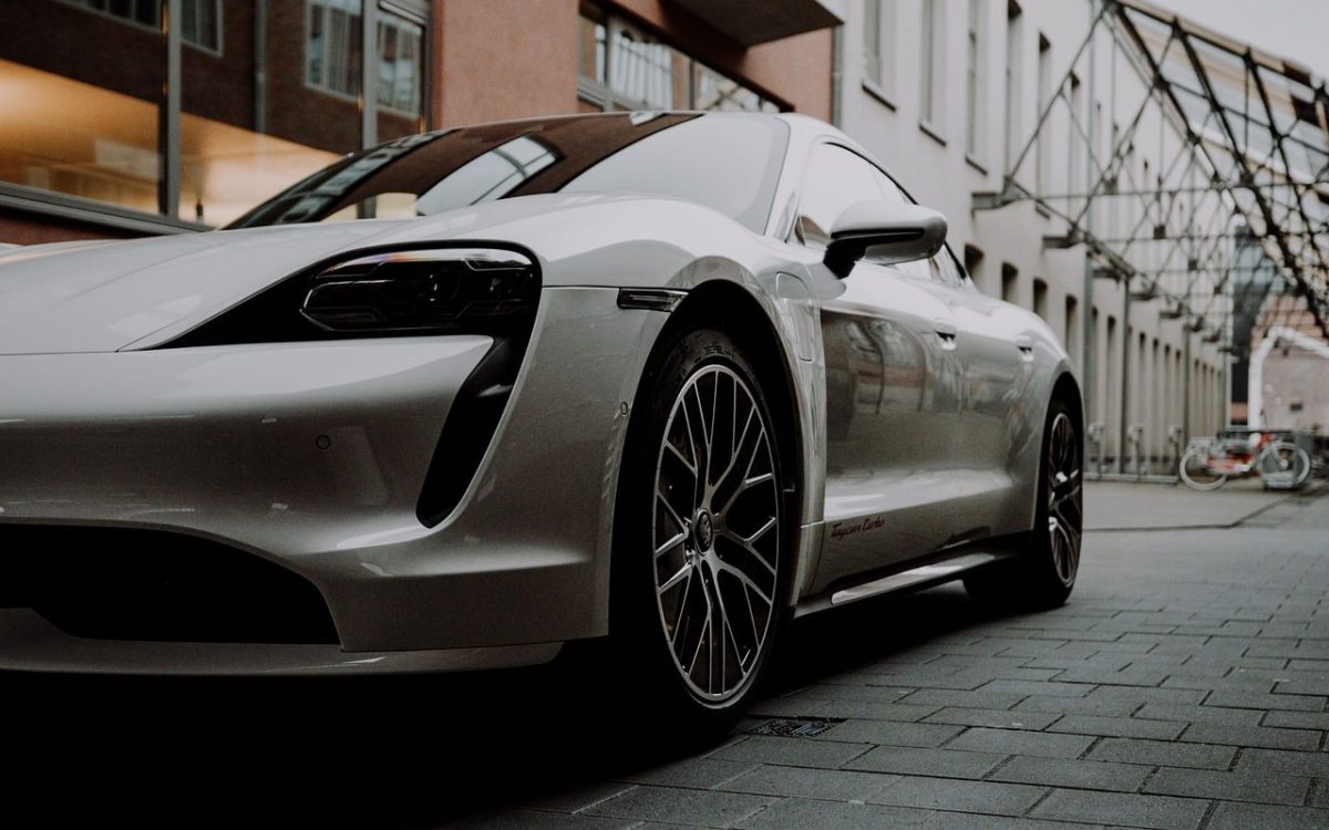 porsche, sports car, car, way, vehicle, gray, white, house, architecture, transport, town, car wallpapers, riddle