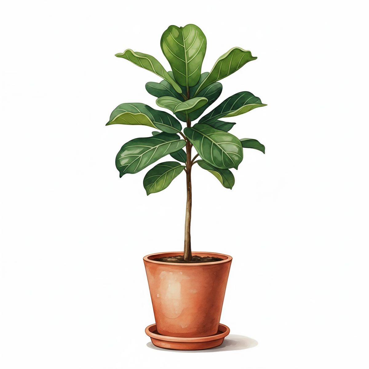 plant, ficus, houseplant, pot, indoor, green, leaf, foliage, nature, decor, minimal, modern, botanical, fresh