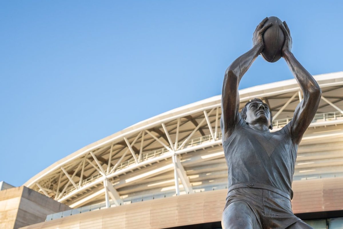 oval, sport, statue, football, aussie rules, adelaide, architecture