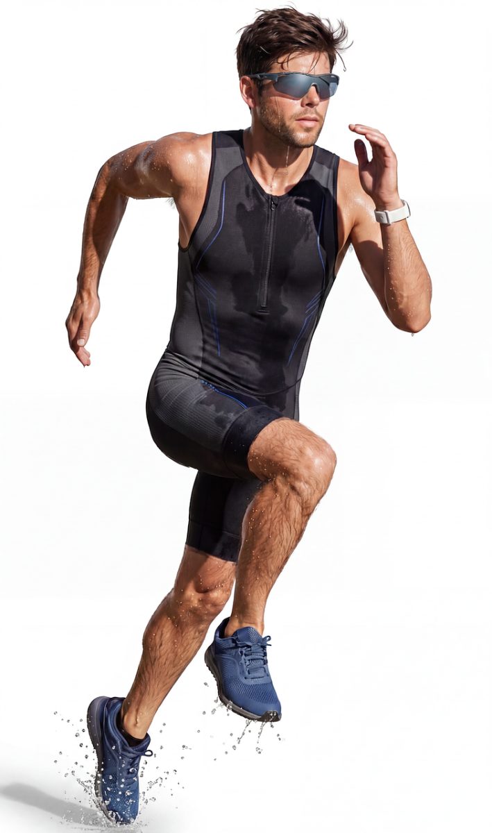 runner, athlete, marathon, jogging, swimsuit, liquid, sneakers, sunglasses, fitness, training, outdoor, activity, speed, mobile, energy, action, career, race, goal, concentration