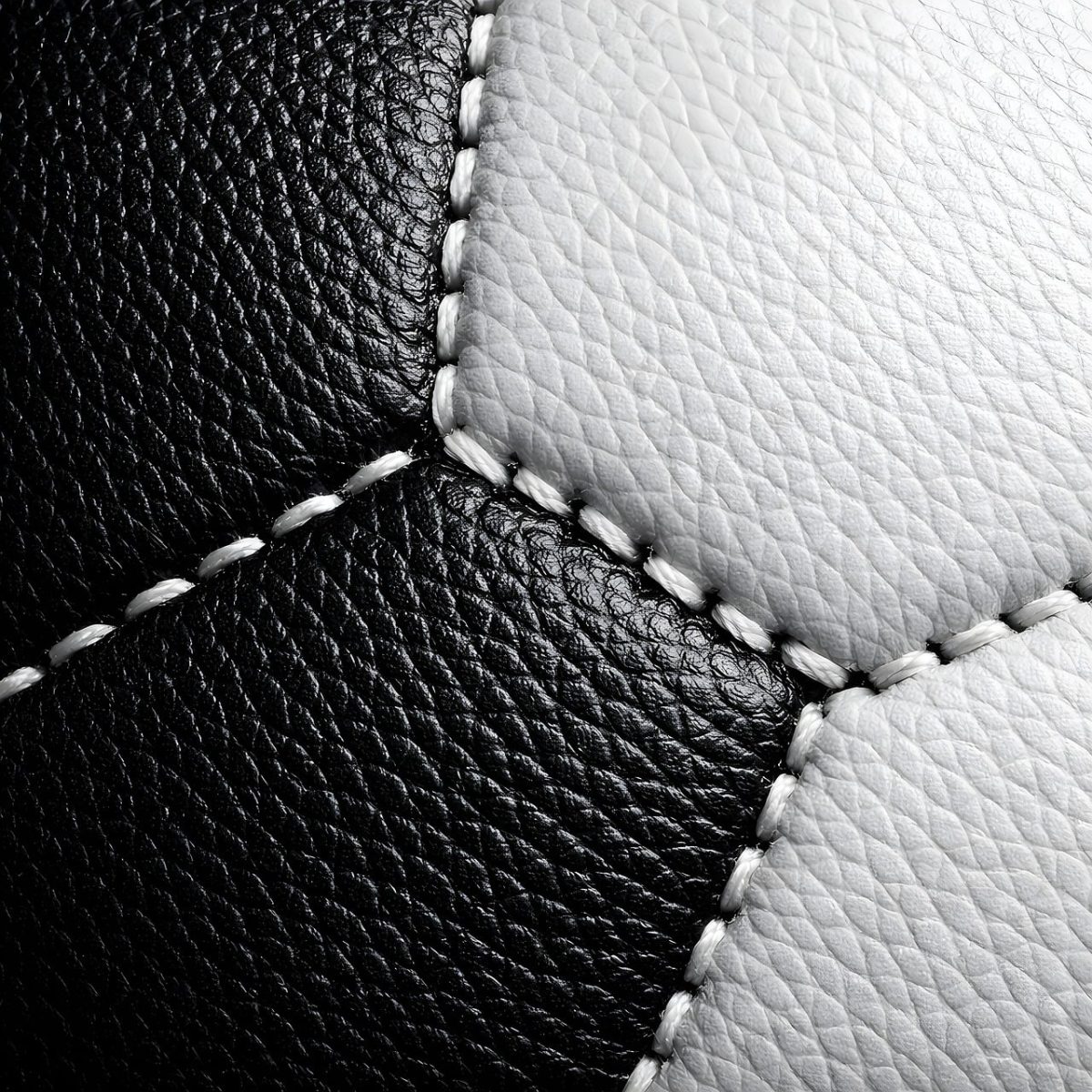 soccer, ball, texture, macro, detail, leather, stitching, black and white, pattern, synthetic, sports, classic, beautiful wallpaper, design, background, surface, material, equipment, ceremonial, classic look, seams