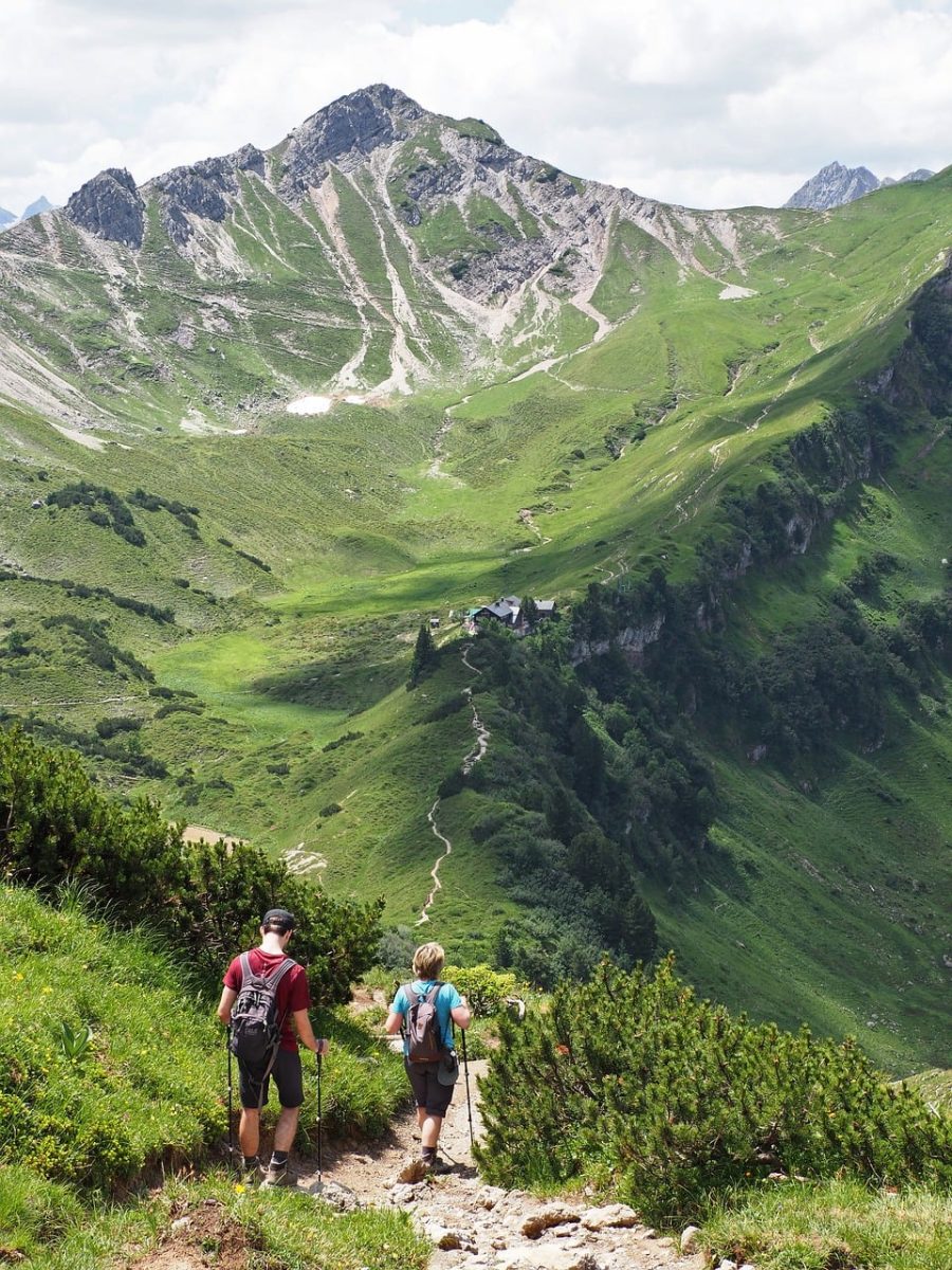 hiking, mountains, nature, europe, panorama, trail, activity, view, hiker, summer, path, alps, trekking, scenery, highland, mountain, peak, breathtaking, adventure, elevation change
