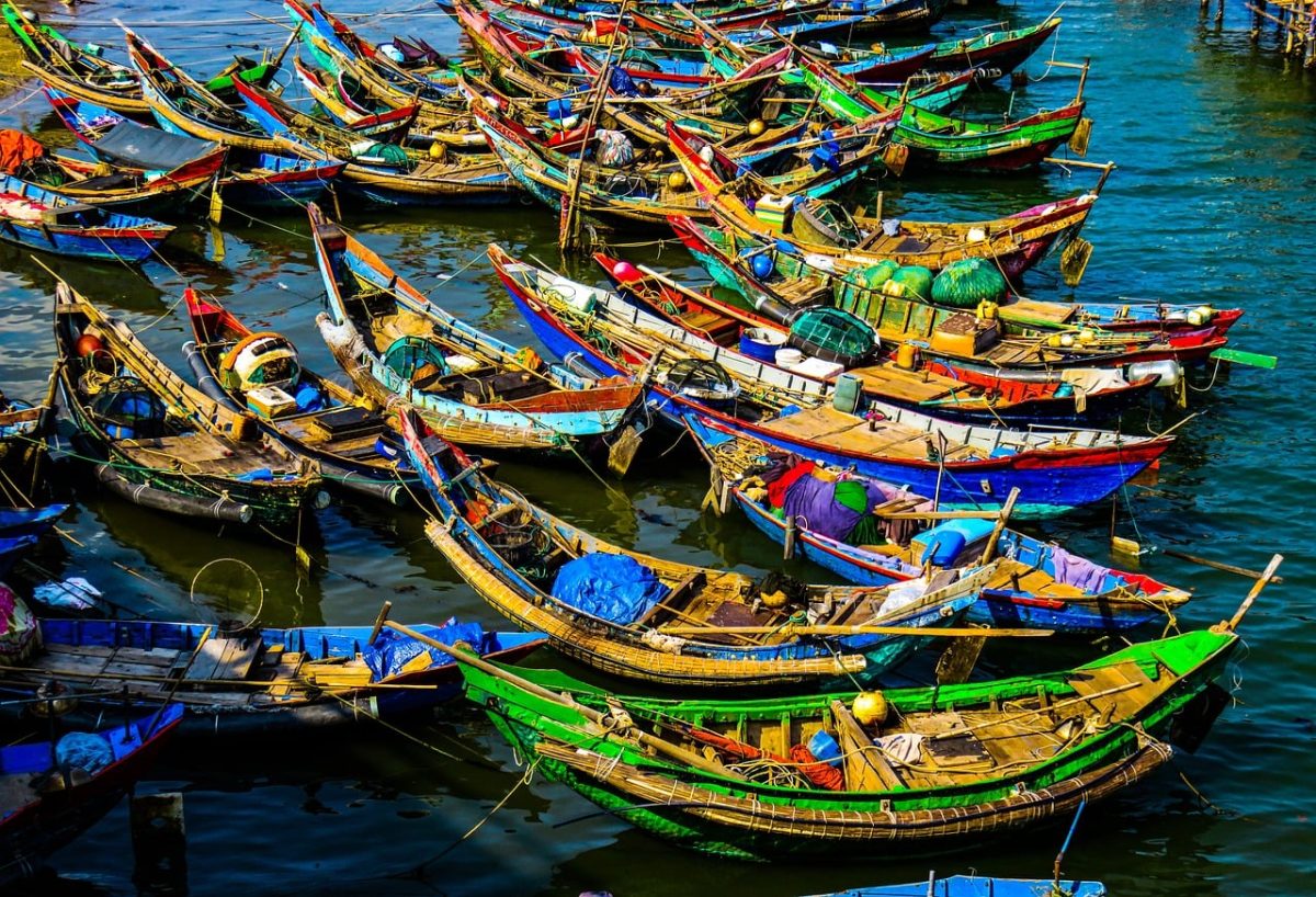 boat, fishing, port, lagoon, lake, sea, sightseeing, nature, landscape, scenery, travel, adventure, vietnam, colorful, traditional, floating, river, tourist, shipyard, sunrise, maritime, water
