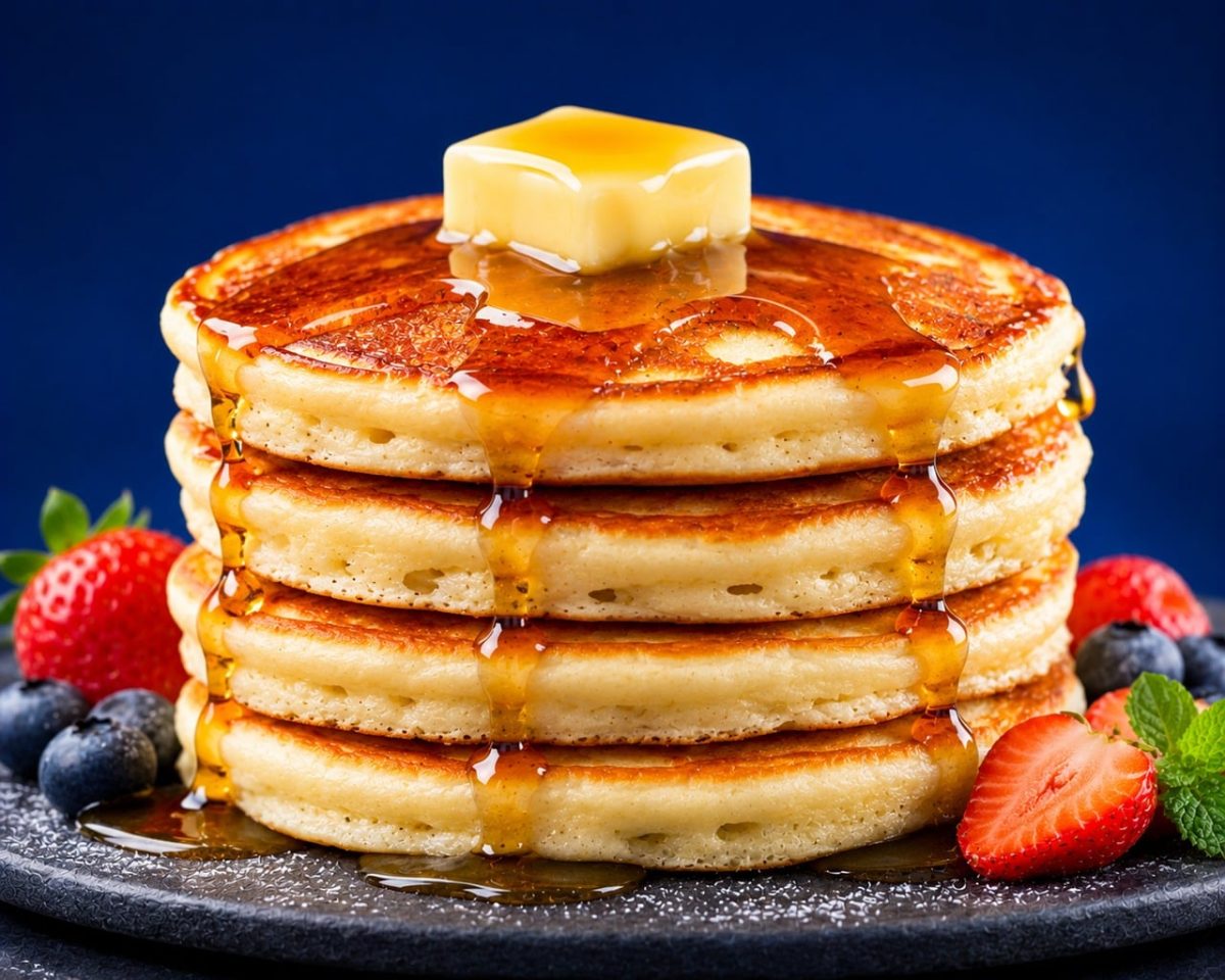 pancakes, breakfast, syrup, butter, strawberries, blueberries, fresh, dessert, homemade, gourmet, snack, maple syrup, meal, milk, sweet, kitchen, chocolate, pat of butter, fruit, brunch