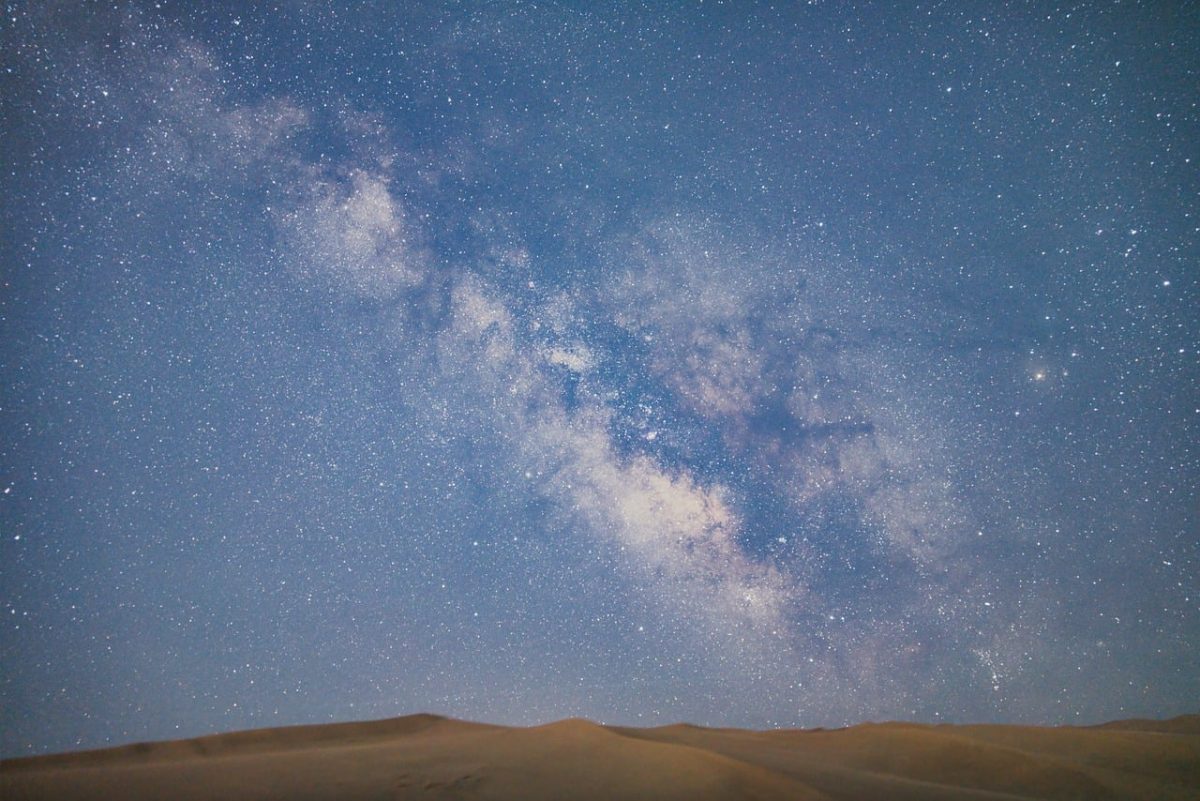 stars, milky way, night sky, star field, desert, sand dune, sunrise, cosmos, astronomy, space photography, galaxy, night photography, silence, nature, tranquility, purity, infinity, expanse, mysterious