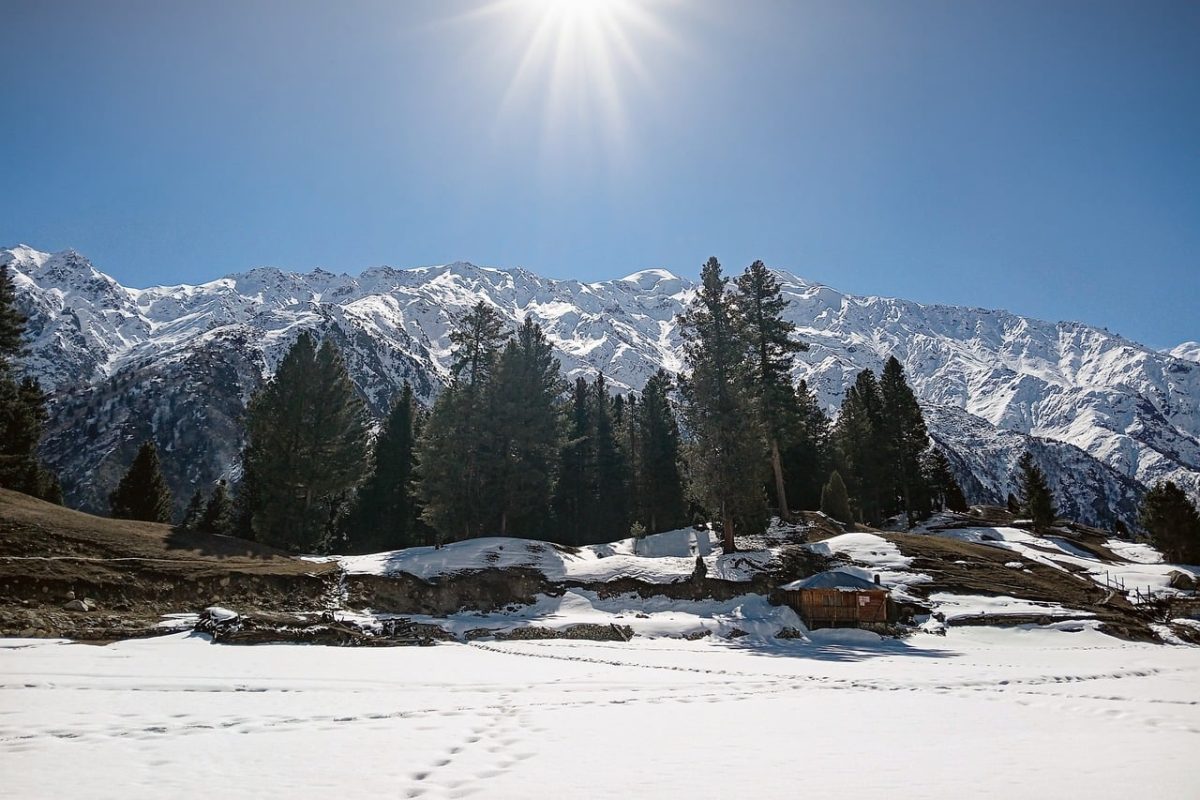 himalayas, fairy meadows, snow, nature, forest, mountains, sunshine, tree, winter, blue sky, snow forest shadow, tourist destination, white mountains, frost, panorama, shot, nature trip, fresh air, mountain nature, gilgit-baltistan, hiking, pakistan