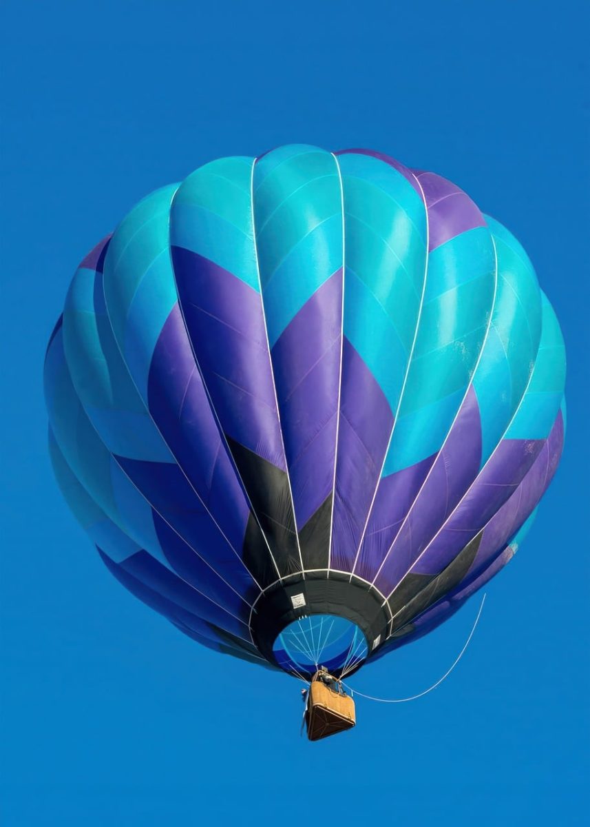 hot air balloon, balloon, colorful, blue sky, nature, aviation, flight, adventure, travel, tourism, festival, recreation, transportation, outdoor, summer, scenic, sightseeing, aerial, freedom, rainbow, turquoise