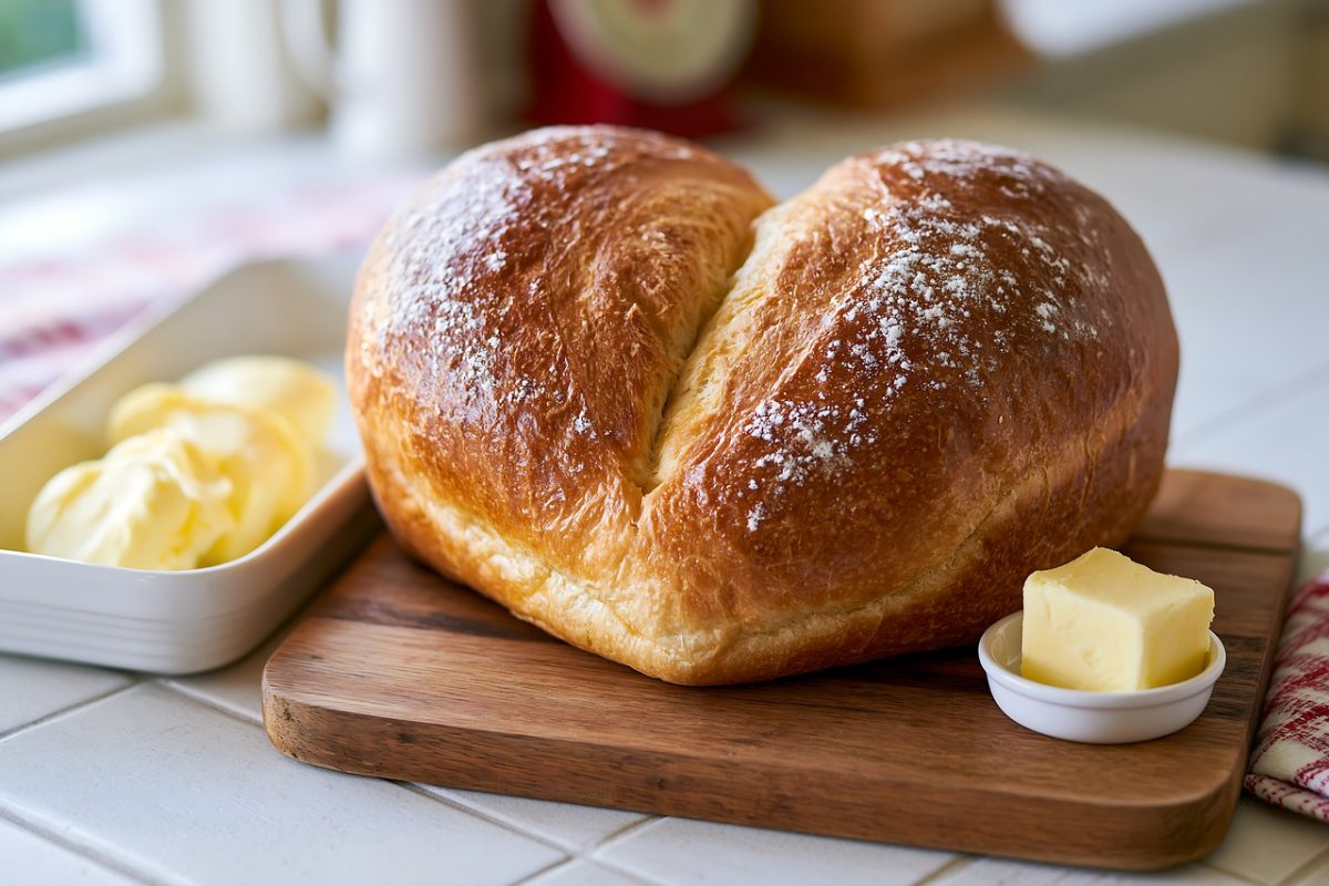 bread, cutting board, butter, kitchen, fresh, food, slice, home, baked goods, snack, wood, butter for breakfast, baking, breakfast, delicious, hobby, comfort, afternoon tea, crispy