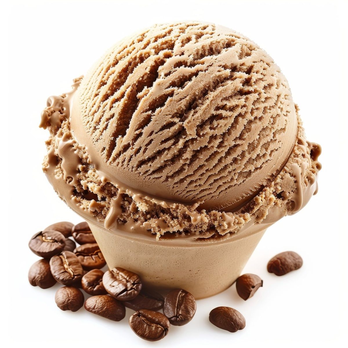 chocolate, ice cream, dessert, coffee, cream, delicious, cold, dairy, coffee beans, tasty, sweet, snacking, coffee cup, vanilla flavor, cup, temptation, enjoyment, tasting, frozen, waffle cone