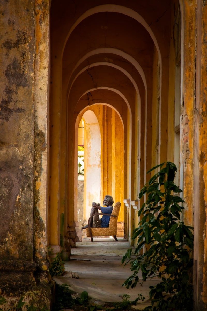 malaysia, ipoh, arcade, old, chair, city, shadow, adventure, abandoned, architecture, tourism, yellow, vault, historic, solitary, lifestyle, antique, passageway, exploration