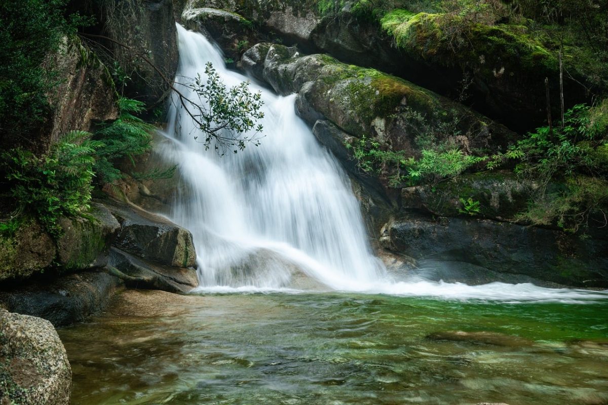 waterfall, rocks, nature, flowing water, pool, landscape, picturesque, oasis, national park, australia, mountain climbing, hiking, excursion, untouched, cool, tranquility, clear water, ladies bath, falls, mount buffalo