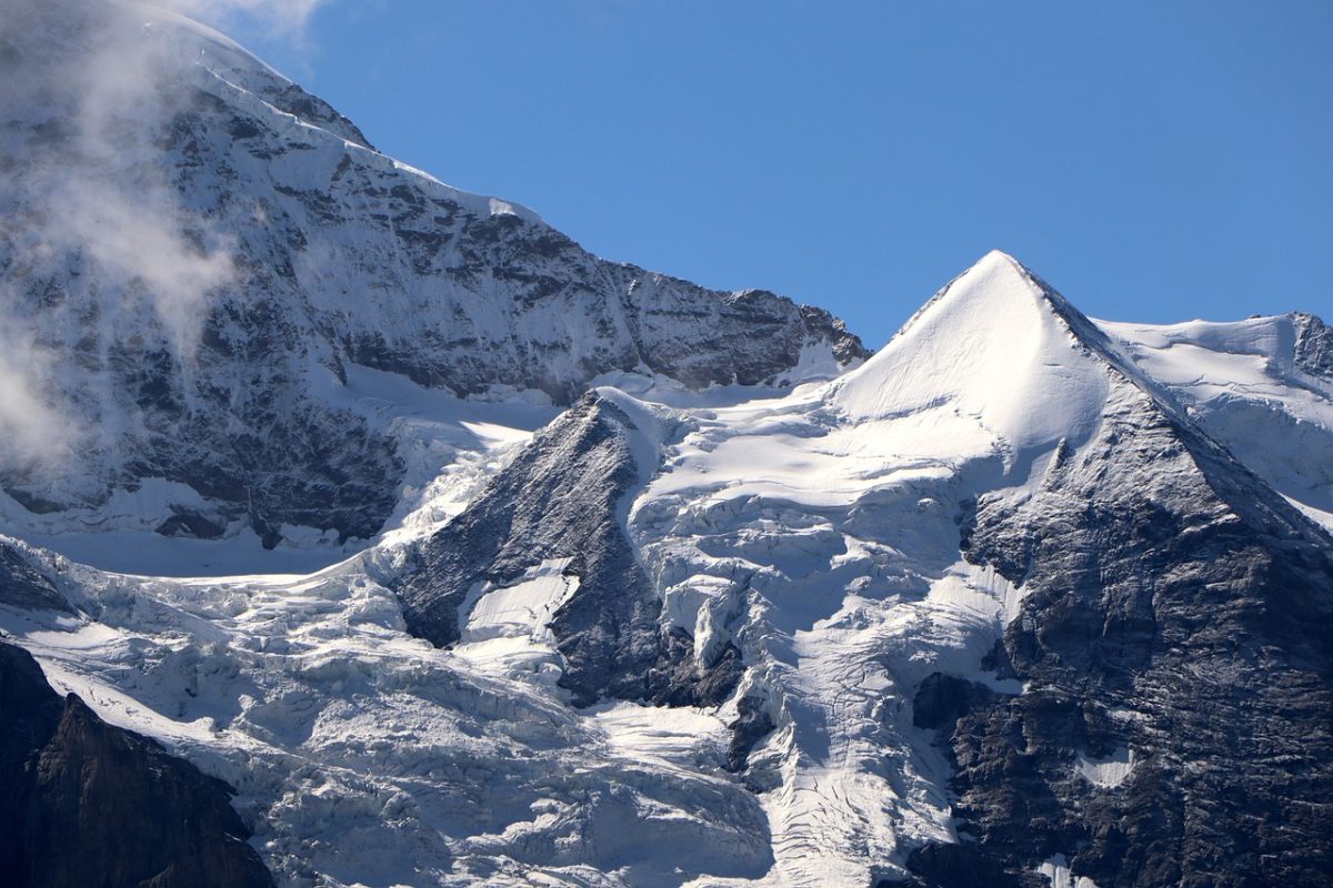 mountains, snow, glacier, switzerland, panorama, alps, winter, clouds, hiking, peace, adventure, peak, blue sky, mountain landscape, nature, rock formation, view, mist, photography, vacation