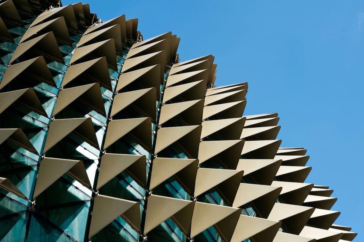 architecture, modern, windows wallpaper, free wallpaper, geometric, laptop wallpaper, pattern, singapore, esplanade, facade, wallpaper hd, 4k wallpaper, metallic, free background, spike, mac wallpaper, durian, design, beautiful wallpaper, desktop backgrounds, cool backgrounds, hd wallpaper, building, background, exterior, 4k wallpaper 1920x1080, texture, futuristic, wallpaper 4k, urban, blue sky, construction, full hd wallpaper, abstract